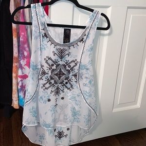 Free People embroidered tank top